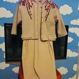 1960s Vintage Dress with Mini Jacket to Match